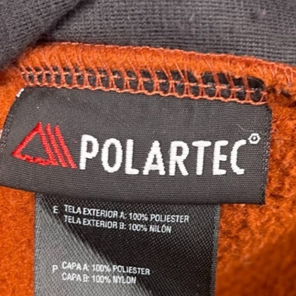 The North Face Men's Denali Jacket Sz L Rust Fleece Pockets Polartec - Picture 8 of 12